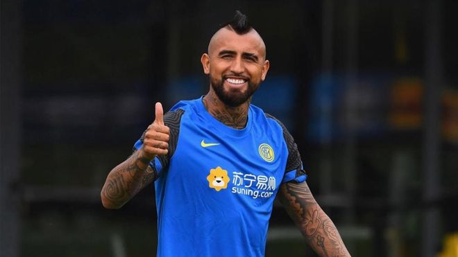 Arturo Vidal, durante un entrenamiento con el Inter esta temporada. Arturo Vidal, durante un entrenamiento con el Inter esta temporada.