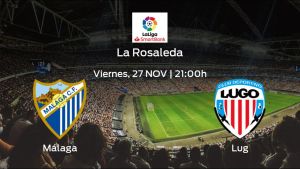 Jornada 15 de la Segunda División: previa del duelo Málaga - Lugo Jornada 15 de la Segunda División: previa del duelo Málaga - Lugo