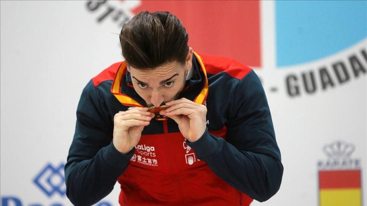 El karateka Damián Quintero, uno de los últimos que ha conseguido plaza El karateka Damián Quintero, uno de los últimos que ha conseguido plaza