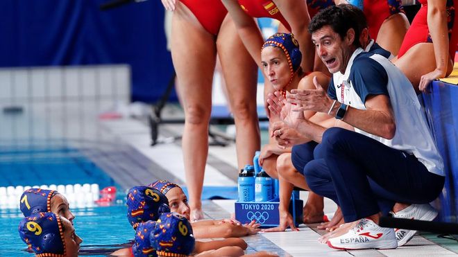 La selección española de waterpolo femenina en el encuentro contra Sudáfrica en Tokio 2020 La selección española de waterpolo femenina en el encuentro contra Sudáfrica en Tokio 2020