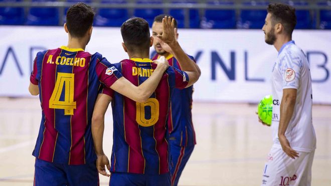 El Barça ganó el martes por 5-2 al UMA Antequera El Barça ganó el martes por 5-2 al UMA Antequera