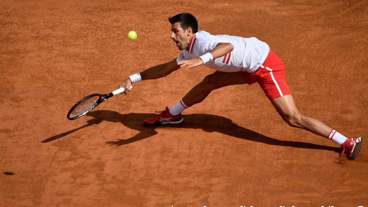 Novak Djokovic, durante la sesión de entrenamiento