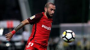 Aleix Vidal en un partido con el Sevilla frente Zalgiris Aleix Vidal en un partido con el Sevilla frente Zalgiris