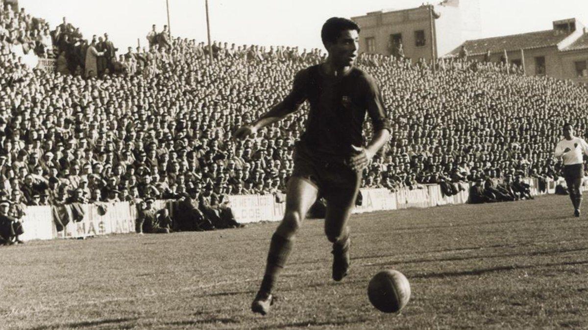 Francisco Sampedro pasó a la historia del FC Barcelona por anotar el gol de la final de Copa de 1957 contra el Espanyol (1-0)