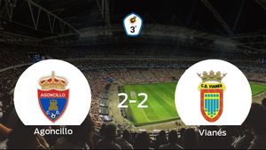 Reparto de puntos en el San Roque: Agoncillo 2-2 Vianés Reparto de puntos en el San Roque: Agoncillo 2-2 Vianés