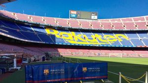 El patrocinio de Rakuten en el Camp Nou El patrocinio de Rakuten en el Camp Nou