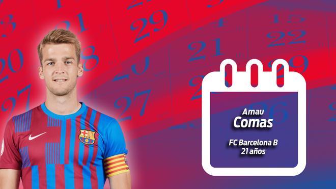 Arnau Comas, el capitán del Barça B, acaba contrato en junio y no renovará