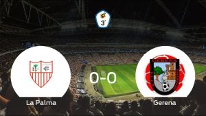 La Palma CF y el Gerena concluyen su enfrentamiento en el Polideportivo Municipal Nuevo La Palma sin goles (0-0) La Palma CF y el Gerena concluyen su enfrentamiento en el Polideportivo Municipal Nuevo La Palma sin goles (0-0)