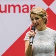 Yolanda Díaz, este domingo en el acto político de Sumar en Sevilla.