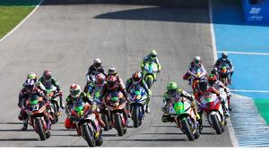 El simulacro de carrera de Moto E en Jerez