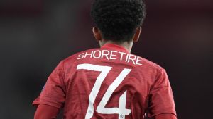 Shola Shoretire, en el partido de Europa League ante la Real Sociedad Shola Shoretire, en el partido de Europa League ante la Real Sociedad