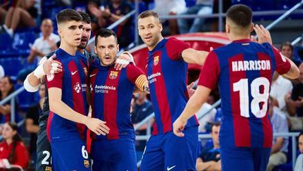 El Barça celebró su primera victoria liguera