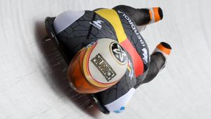 Ander Mirambell durante la bajada en Konigssee Ander Mirambell durante la bajada en Konigssee