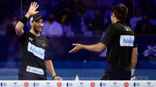 Sanyo Gutiérrez y Fernando Belasteguín lograron la victoria en el Adeslas Madrid Open Sanyo Gutiérrez y Fernando Belasteguín lograron la victoria en el Adeslas Madrid Open