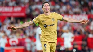 SEVILLA-BARCELONA : El gol de Lewandowski SEVILLA-BARCELONA : El gol de Lewandowski
