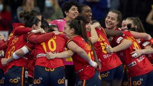 España celebra una de sus victorias en el mundial