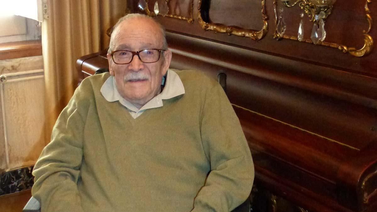 Joan Morral, en una imagen de 2019 en su domicilio Joan Morral, en una imagen de 2019 en su domicilio