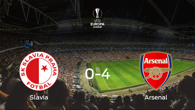 El Arsenal arrolla al Slavia Praga en el duelo de vuelta de cuartos de final (0-4) El Arsenal arrolla al Slavia Praga en el duelo de vuelta de cuartos de final (0-4)