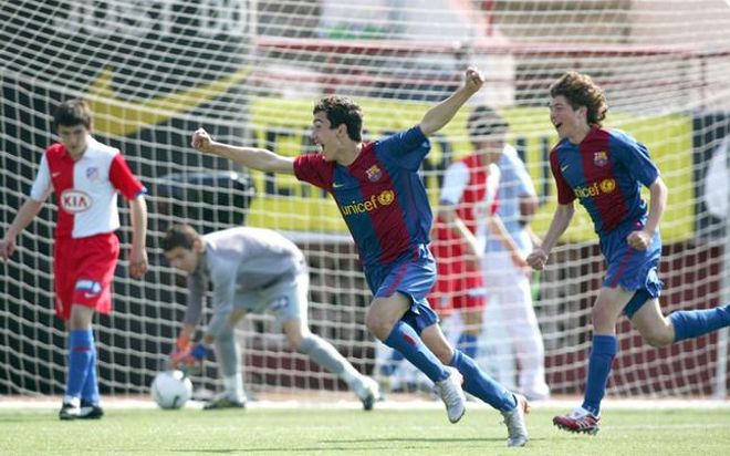 Sergi Roberto ya destacaba cuando jugaba en los equipos inferiores del Barça Sergi Roberto ya destacaba cuando jugaba en los equipos inferiores del Barça