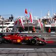 Leclerc, al volante del Ferrari en los terceros ensayos libres del GP de Mónaco