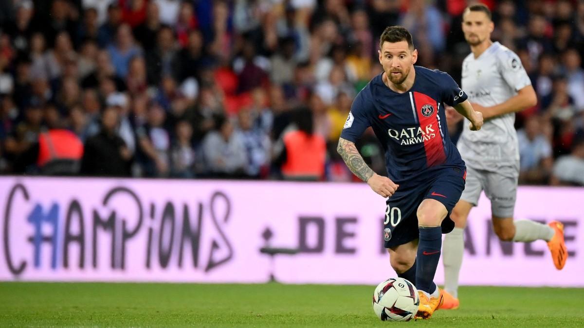 Lionel Messi en su último partido con el PSG