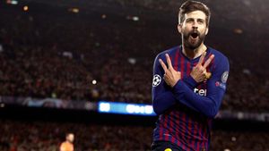 Piqué, en el Camp Nou Piqué, en el Camp Nou