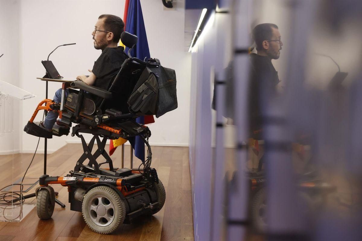 El portavoz de Unidas Podemos, Pablo Echenique. El portavoz de Unidas Podemos, Pablo Echenique.
