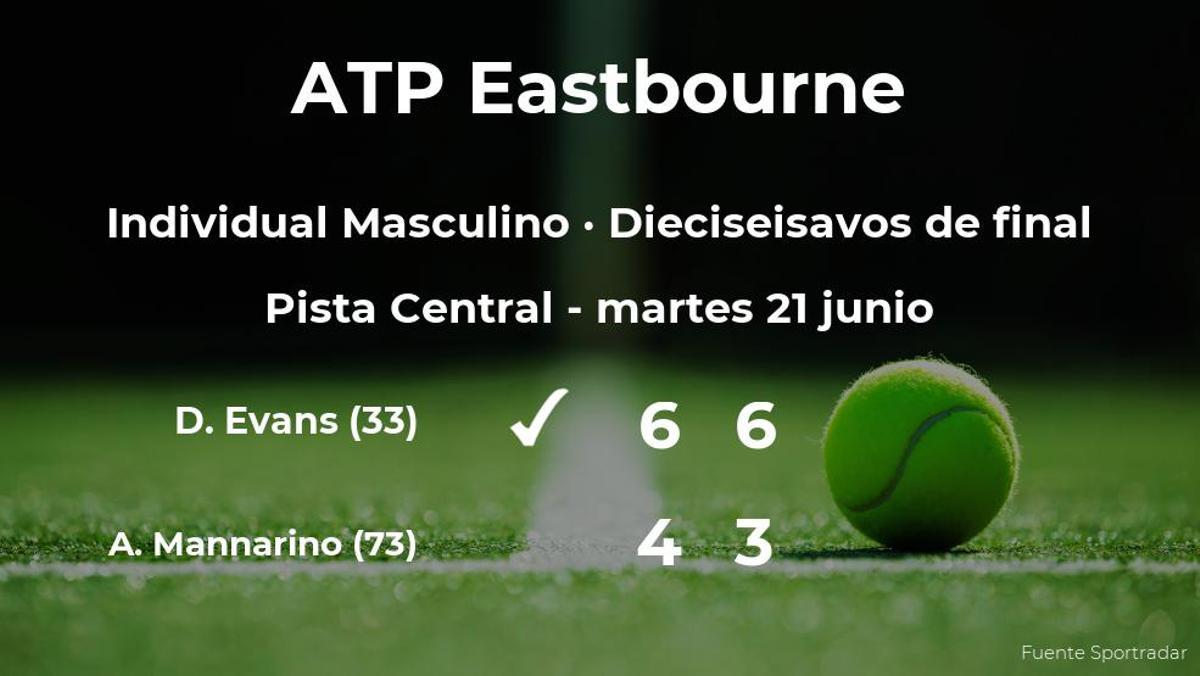 Daniel Evans pasa a la próxima fase del torneo ATP 250 de Eastbourne tras vencer en los dieciseisavos de final