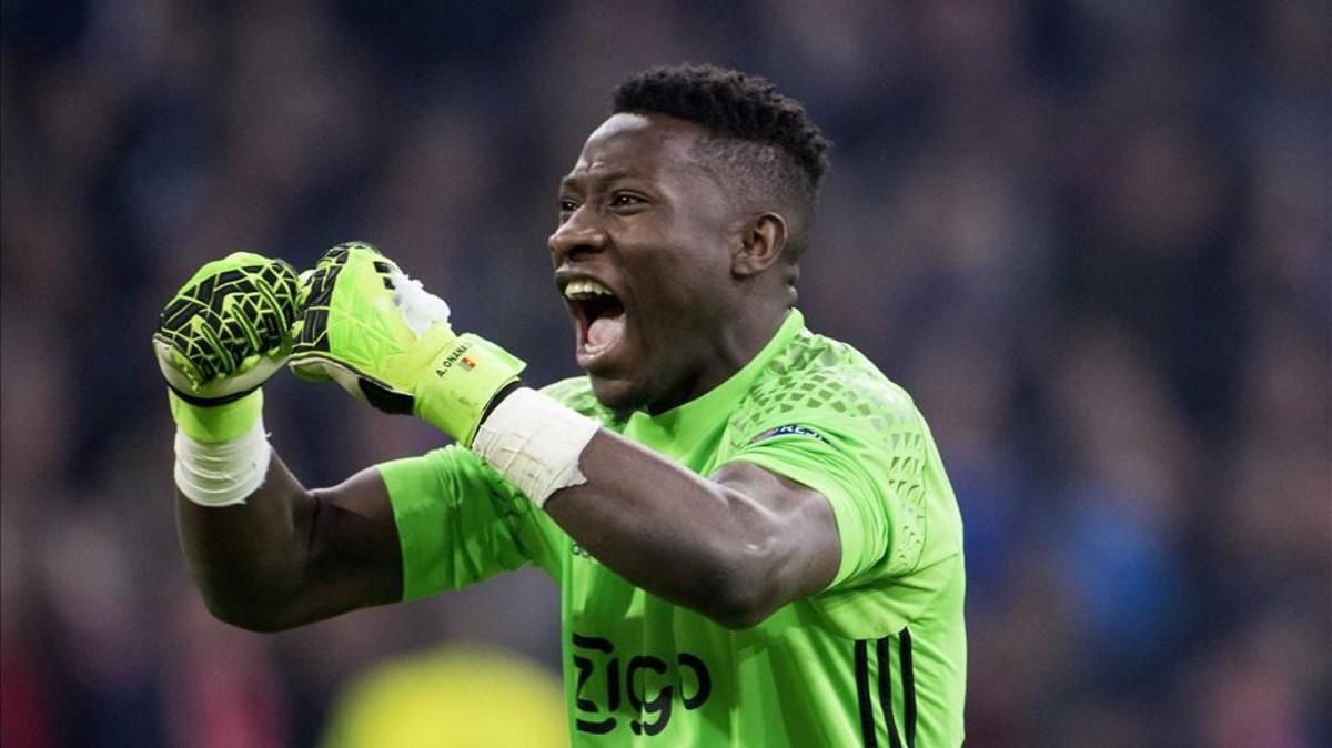 André Onana, en un partido del Ajax esta temporada André Onana, en un partido del Ajax esta temporada