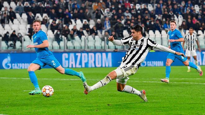 Juventus-Zenit: Morata cerró el marcador ante el equipo ruso