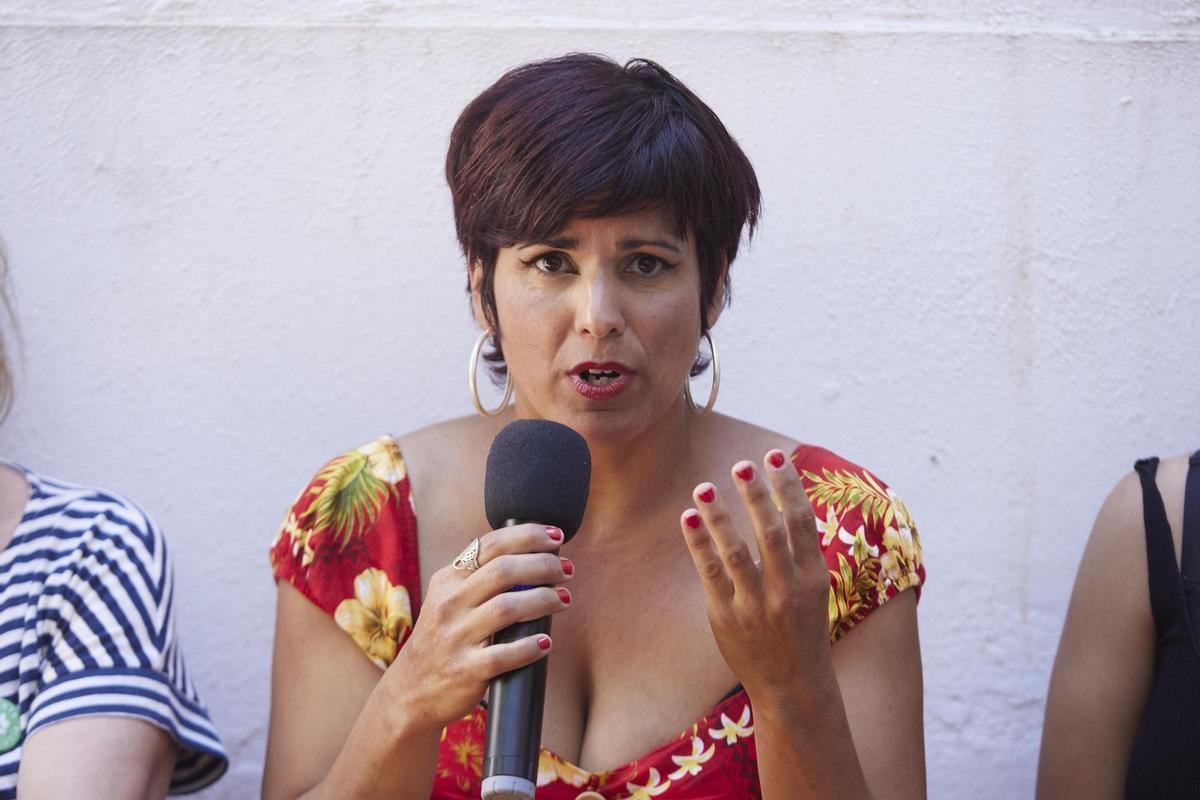 La candidata por Cádiz de Adelante Andalucía, Teresa Rodriguez, en una foto de archivo.