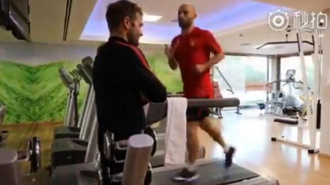 Mascherano empezó a ejercitarse en Marbella Mascherano empezó a ejercitarse en Marbella