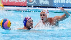 Alberto Munárriz, durante el partido ante Croacia Alberto Munárriz, durante el partido ante Croacia