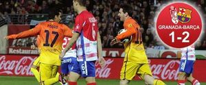 Messi marcó dos goles que valieron tres puntos Messi marcó dos goles que valieron tres puntos