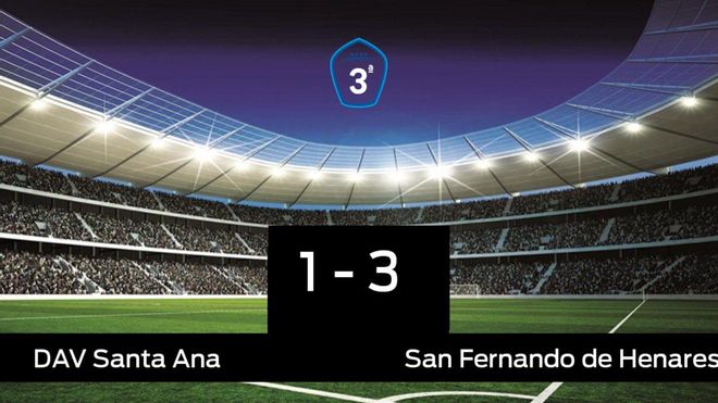 El San Fernando de Henares vence por 1-3 al Santa Ana El San Fernando de Henares vence por 1-3 al Santa Ana