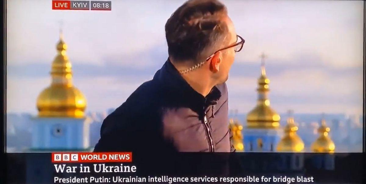 Un Reportero De La BBC Vive El Ataque De Un Misil Ruso En Directo