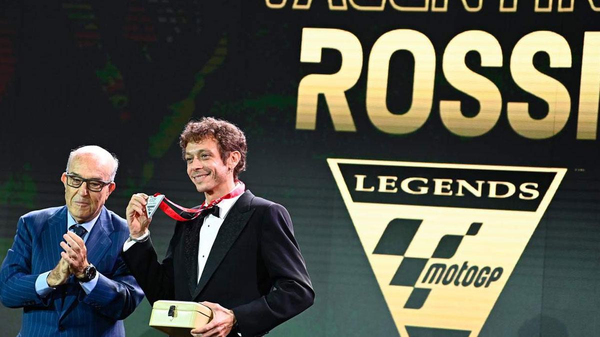 Valentino Rossi, nombrado Leyenda de MotoGP en la Gala de final de temporada en Valencia