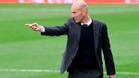 Zidane durante el choque ante el Villarreal