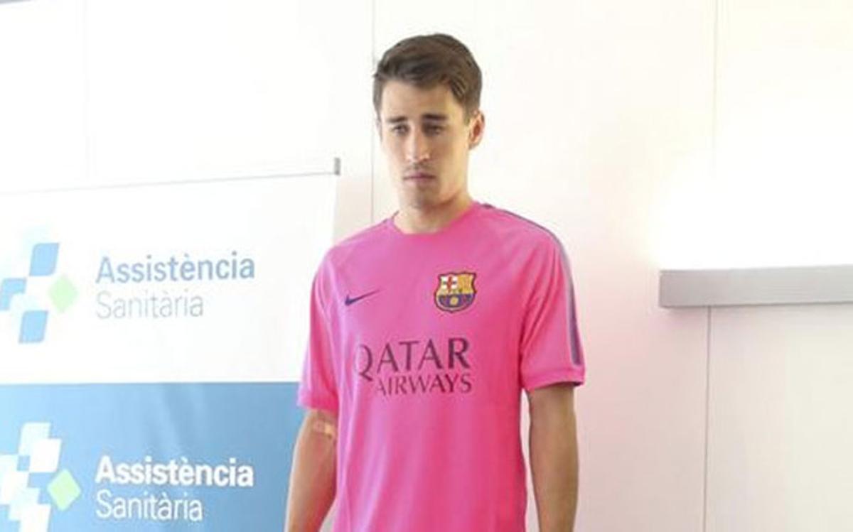Bojan, pasando la revisión con el Barça el primer día de pretemporada