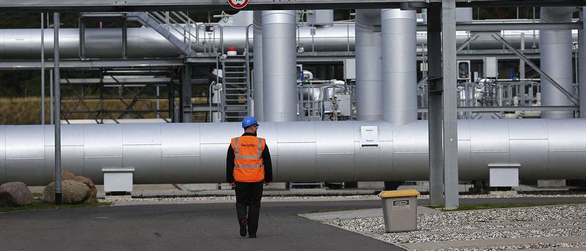 E gasoducto Nord Stream 2 a su paso por Lubmin, Alemania.