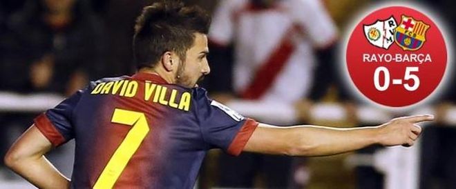 Villa abrió el camino de la goleada Villa abrió el camino de la goleada
