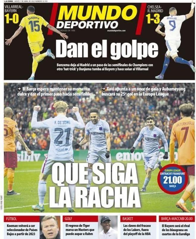 Las portadas de la prensa deportiva de hoy