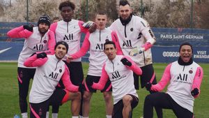 Imagen del último entreno del PSG Imagen del último entreno del PSG