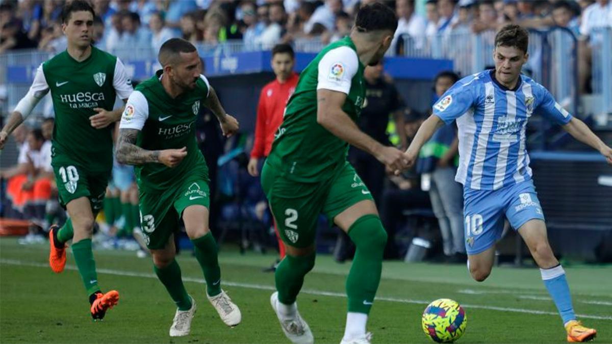 Málaga resumen, goles y resumen 0 - 0 Huesca de la jornada 38 de LaLiga Santander