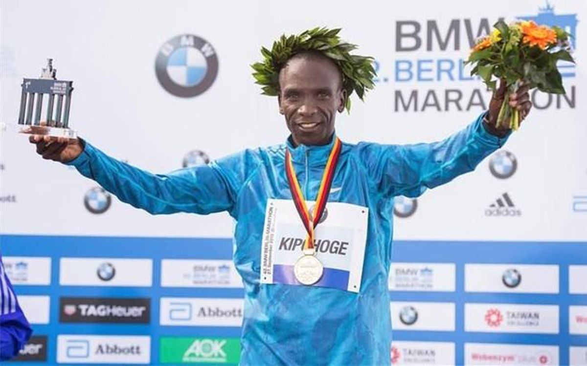 Kipchoge, orgulloso tras su victoria en Berlín Kipchoge, orgulloso tras su victoria en Berlín
