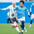 El Yokohama FC, en un partido de esta temporada