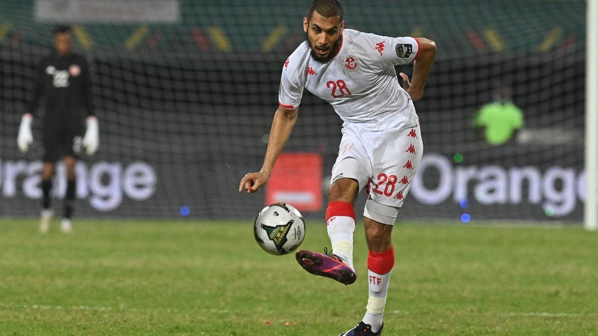 Laidouni, jugador de la selección de Túnez