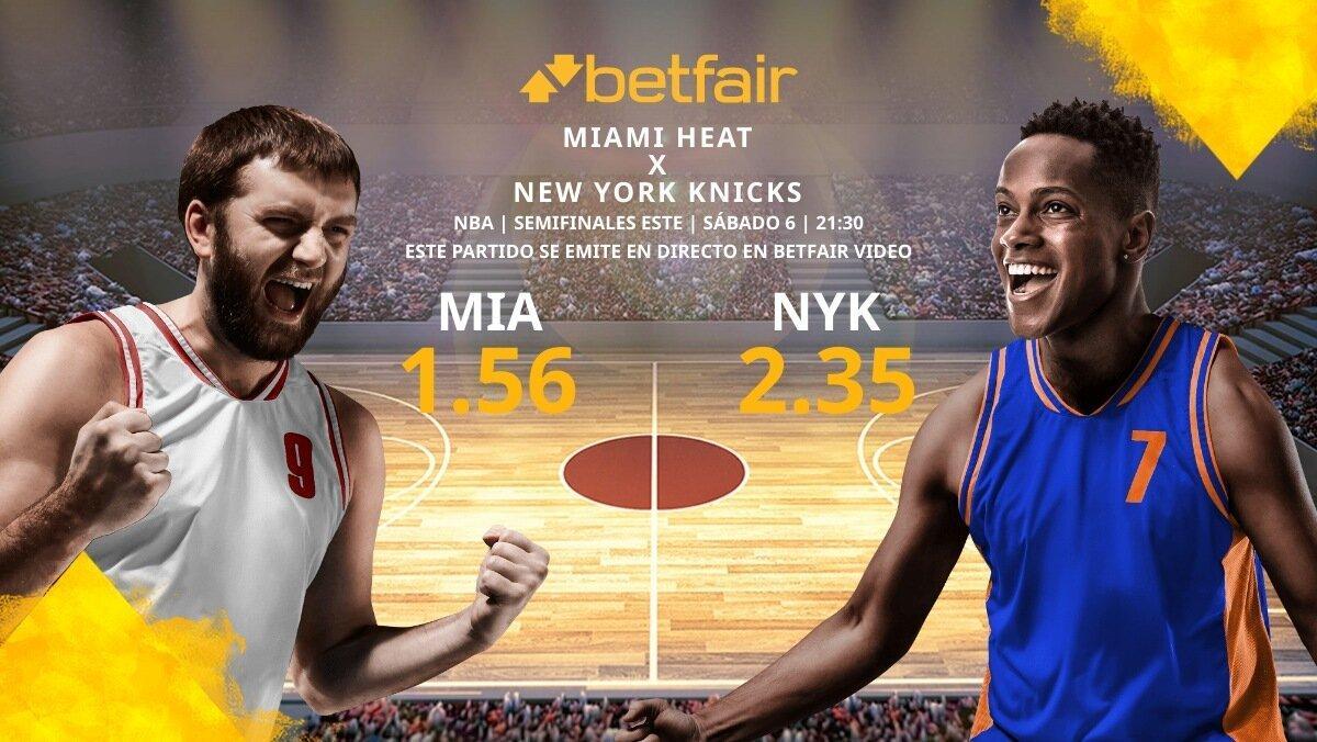 desarrollo de Aniquilar ratón o rata Miami Heat vs. New York Knicks: horario, TV, bajas, estadísticas y  pronósticos tercer partido