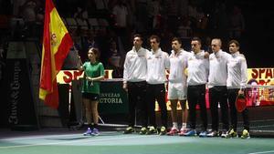El equipo español de Copa Davis, ante una jornada decisiva en La Fonteta.