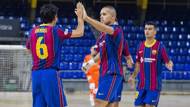 El Barça ofreció una buena imagen el pasado jueves en su victoria ante Palma Futsal El Barça ofreció una buena imagen el pasado jueves en su victoria ante Palma Futsal